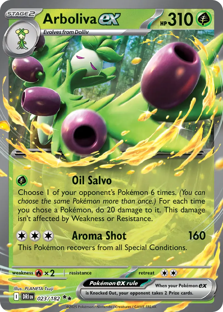 Arboliva ex (Destined Rivals) - Pokémon in TCG Land