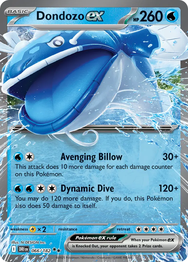 Dondozo ex (Destined Rivals) - Pokémon in TCG Land México