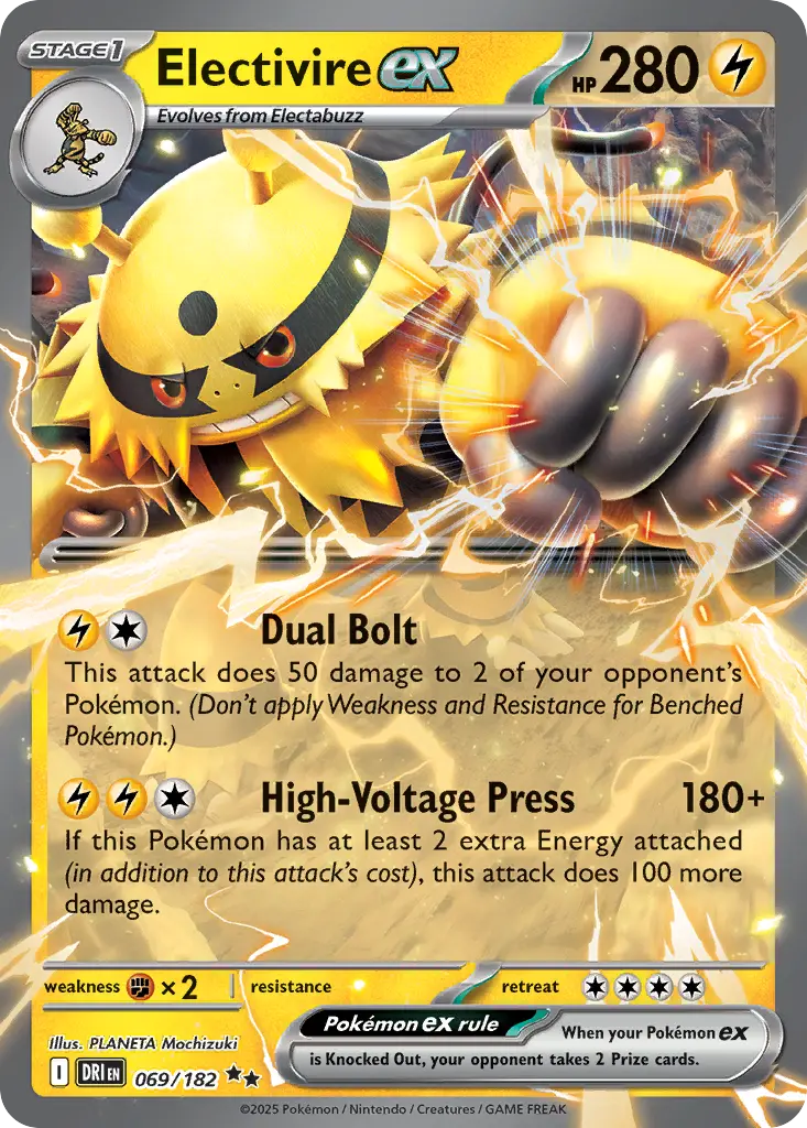 Electivire ex (Destined Rivals) - Pokémon in TCG Land
