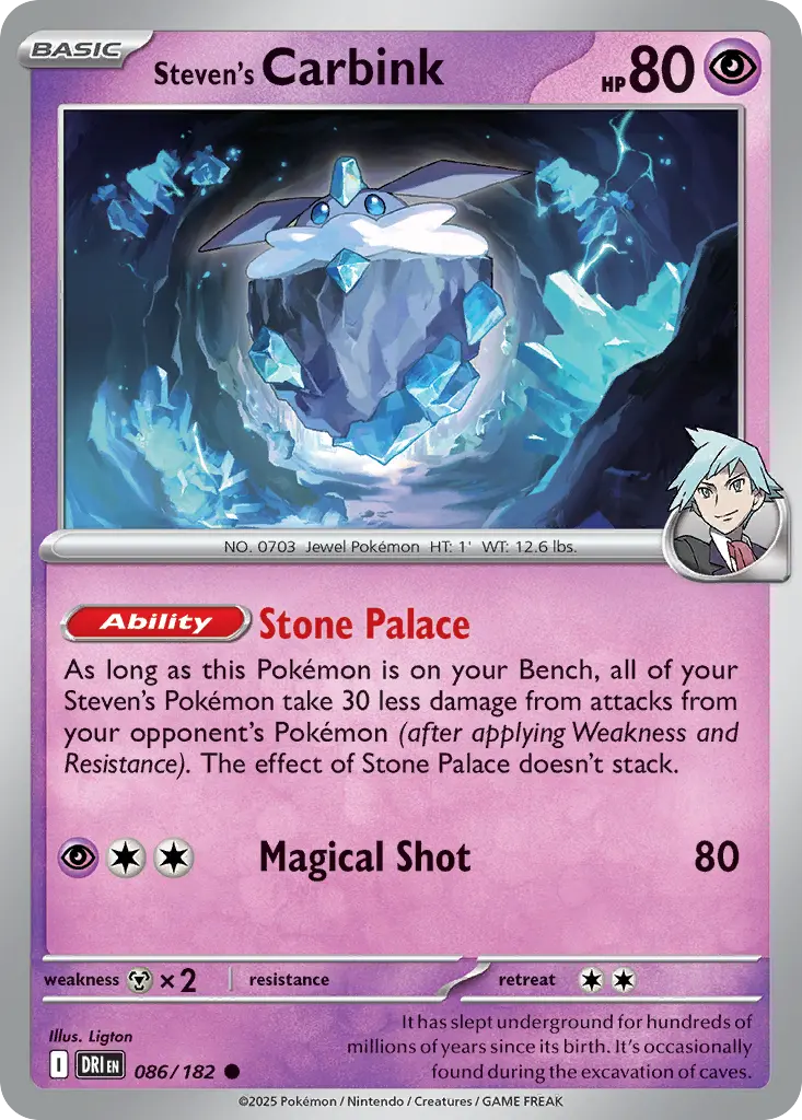 Steven's Carbink (Destined Rivals) - Pokémon in TCG Land