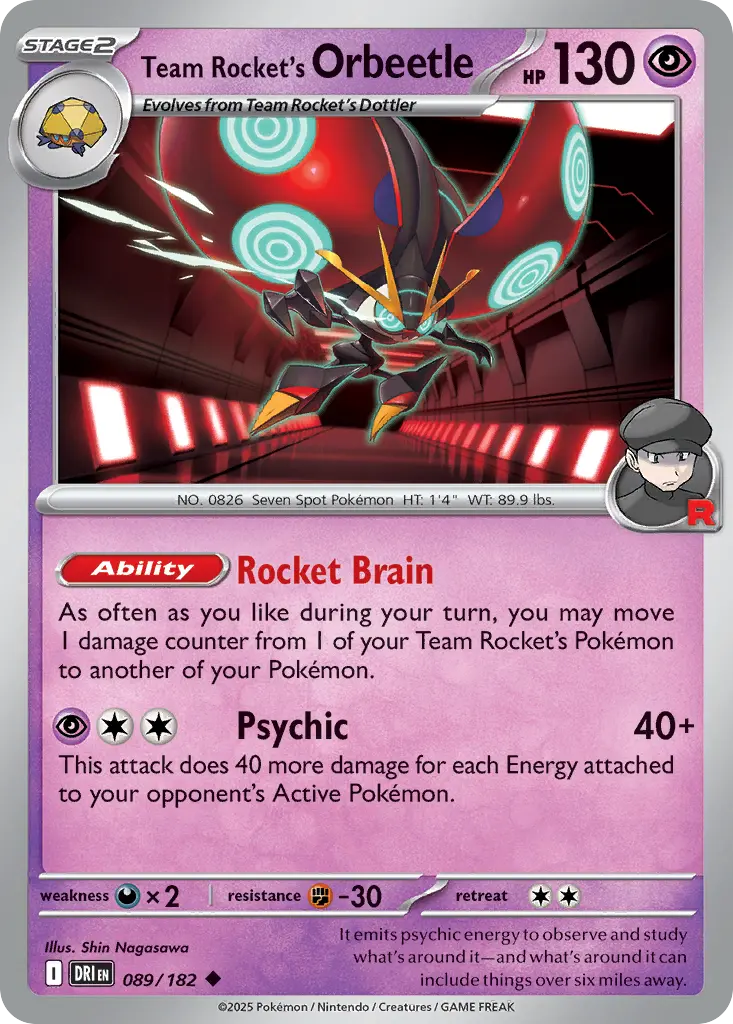 Team Rocket's Orbeetle (Destined Rivals) - Pokémon in TCG Land