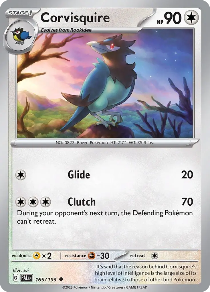 Corvisquire (Paldea Evolved) - Pokémon in TCG Land