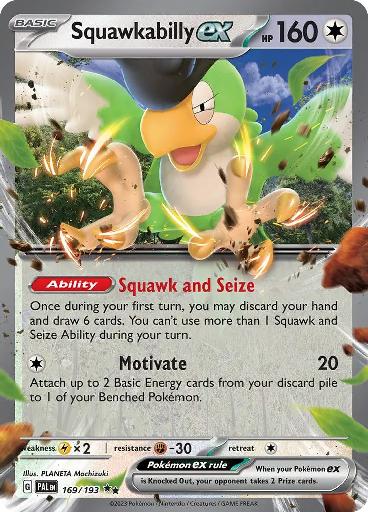 Squawkabilly ex (Paldea Evolved) - Pokémon in TCG Land
