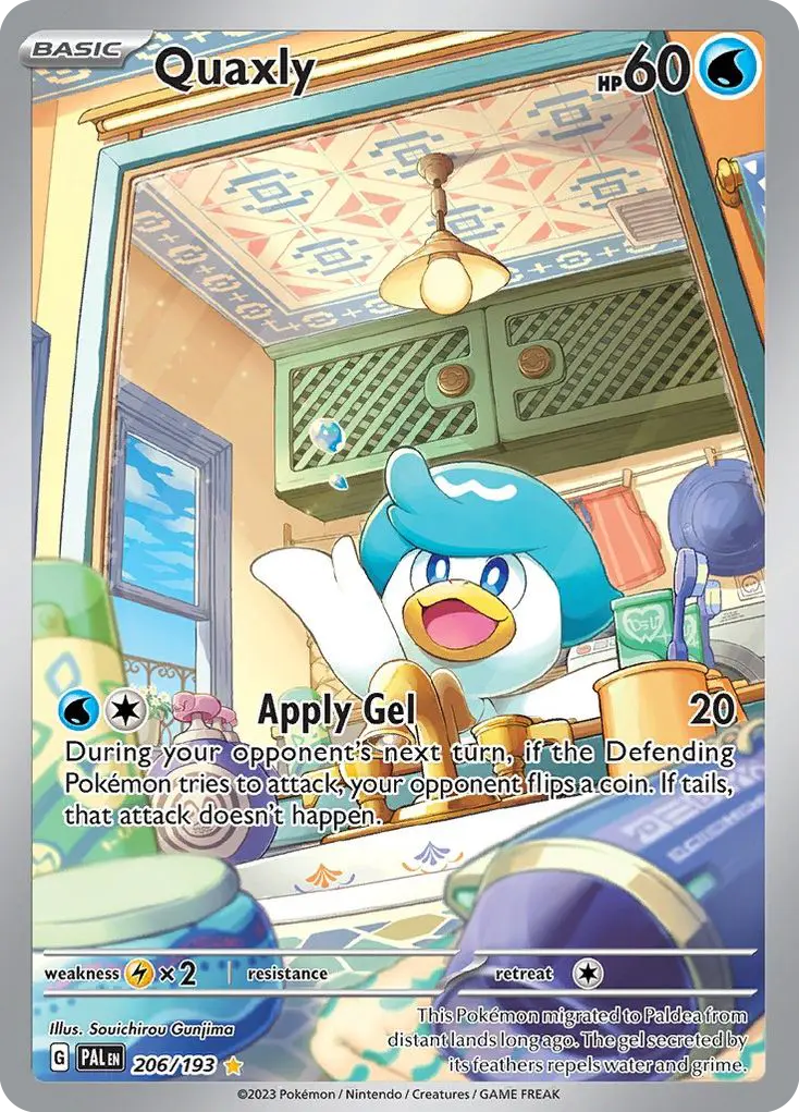 Quaxly (Paldea Evolved) - Pokémon in TCG Land