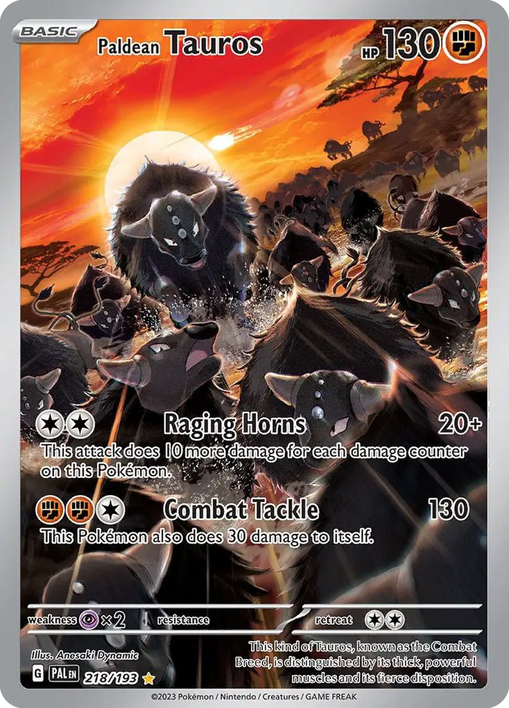 Paldean Tauros (Paldea Evolved) - Pokémon in TCG Land México