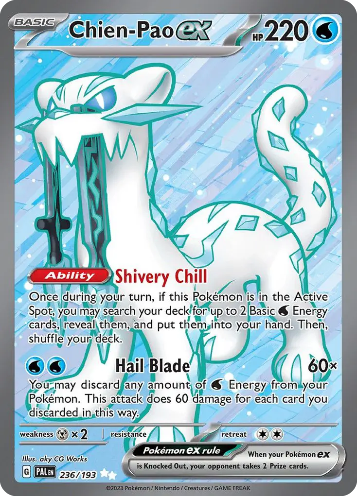 Chien-Pao ex (Paldea Evolved) - Pokémon in TCG Land