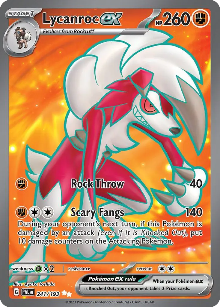 Lycanroc ex (Paldea Evolved) - Pokémon in TCG Land