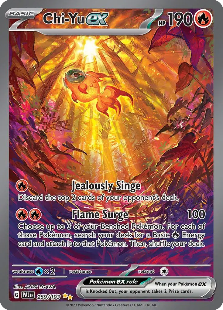 Chi-Yu ex (Paldea Evolved) - Pokémon in TCG Land