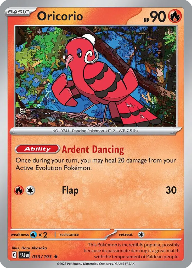 Oricorio (Paldea Evolved) - Pokémon in TCG Land