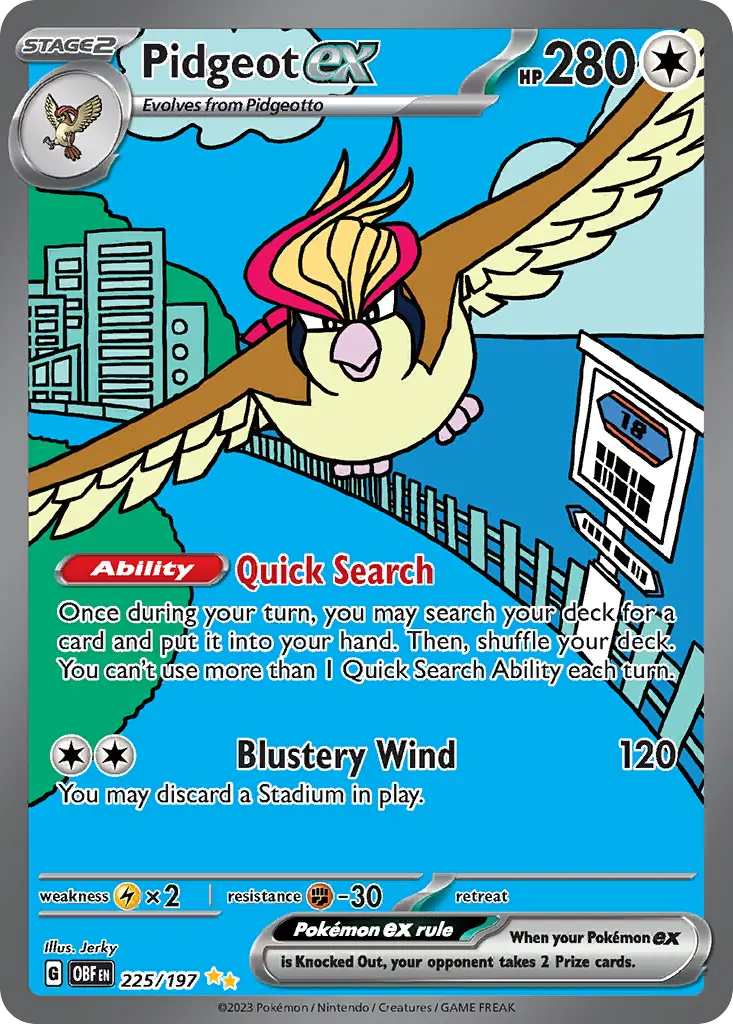 Pidgeot ex (Obsidian Flames) - Pokémon in TCG Land