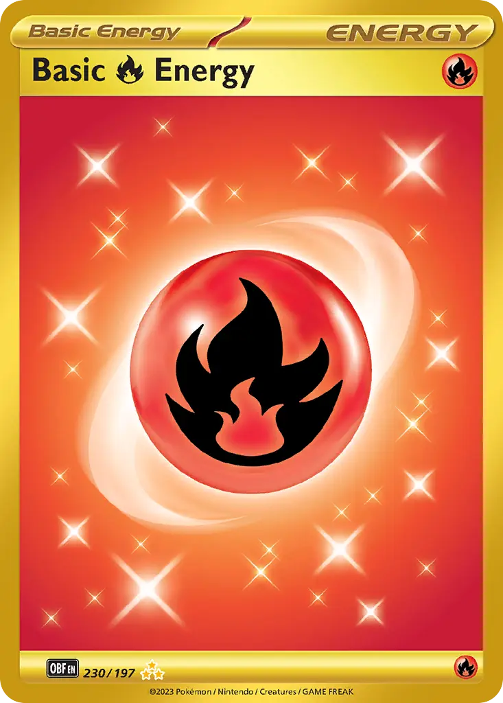 Basic Fire Energy (Obsidian Flames) - Pokémon in TCG Land