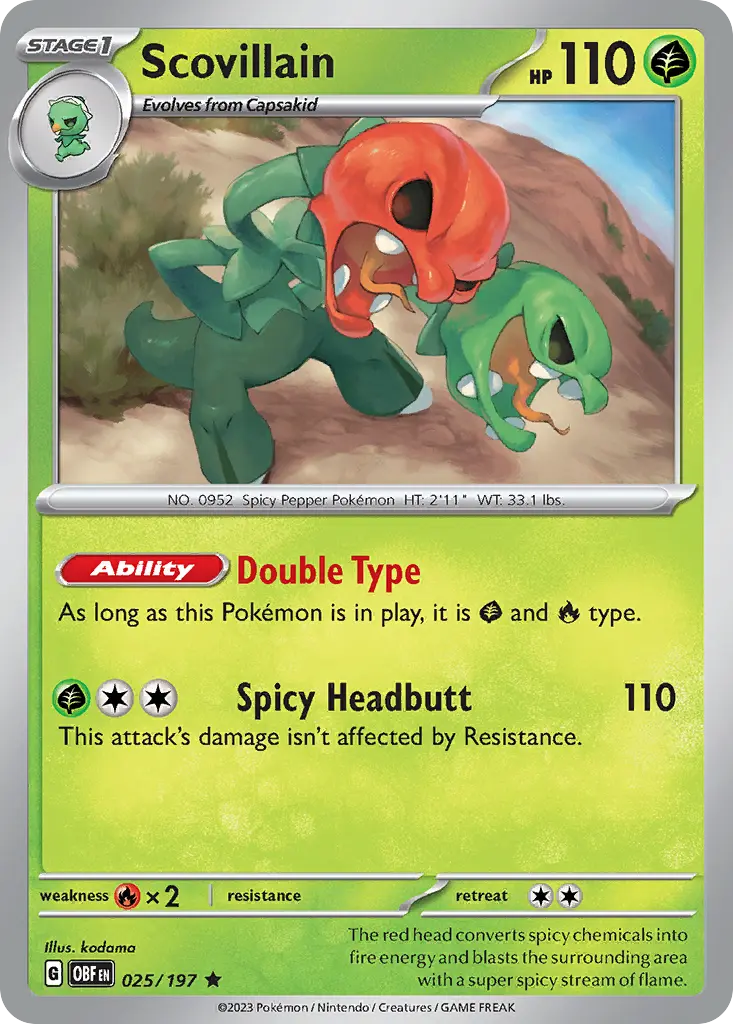 Scovillain (Obsidian Flames) - Pokémon in TCG Land