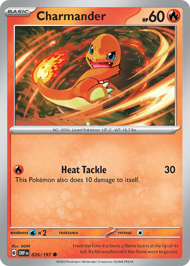 Charmander (Obsidian Flames) - Pokémon in TCG Land México