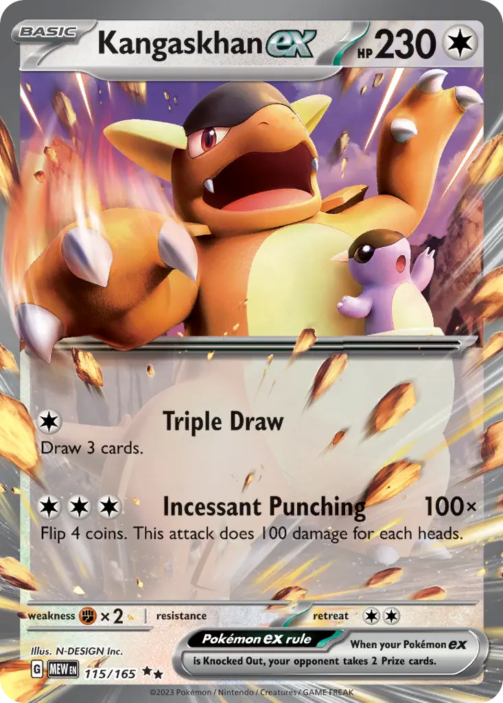 Kangaskhan ex (151) - Pokémon in TCG Land México