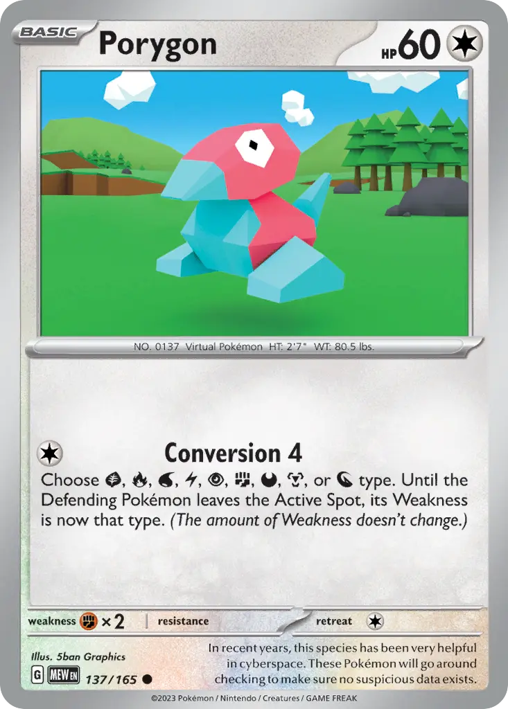 Porygon (151) - Pokémon in TCG Land