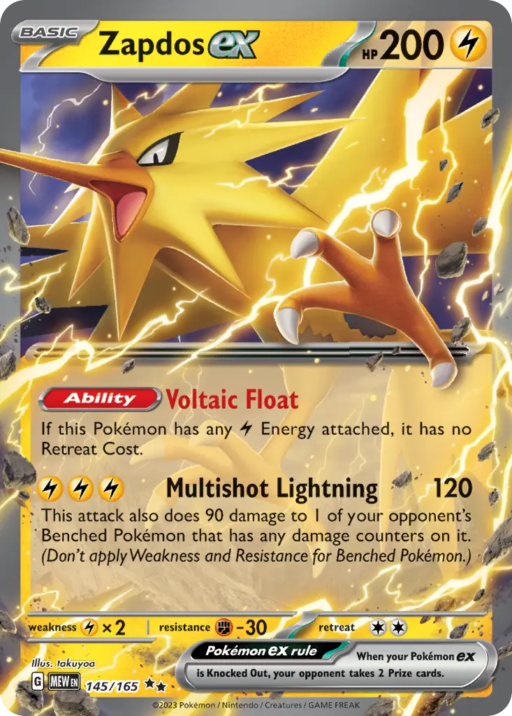 Zapdos ex (151) - Pokémon in TCG Land México