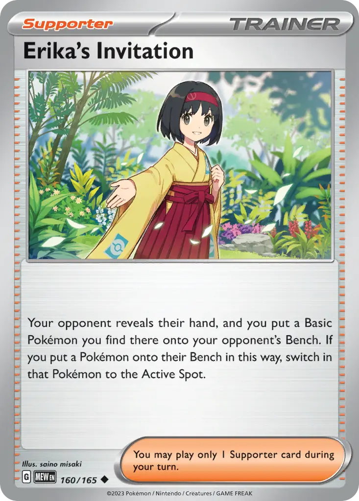Erika's Invitation (151) - Pokémon in TCG Land México