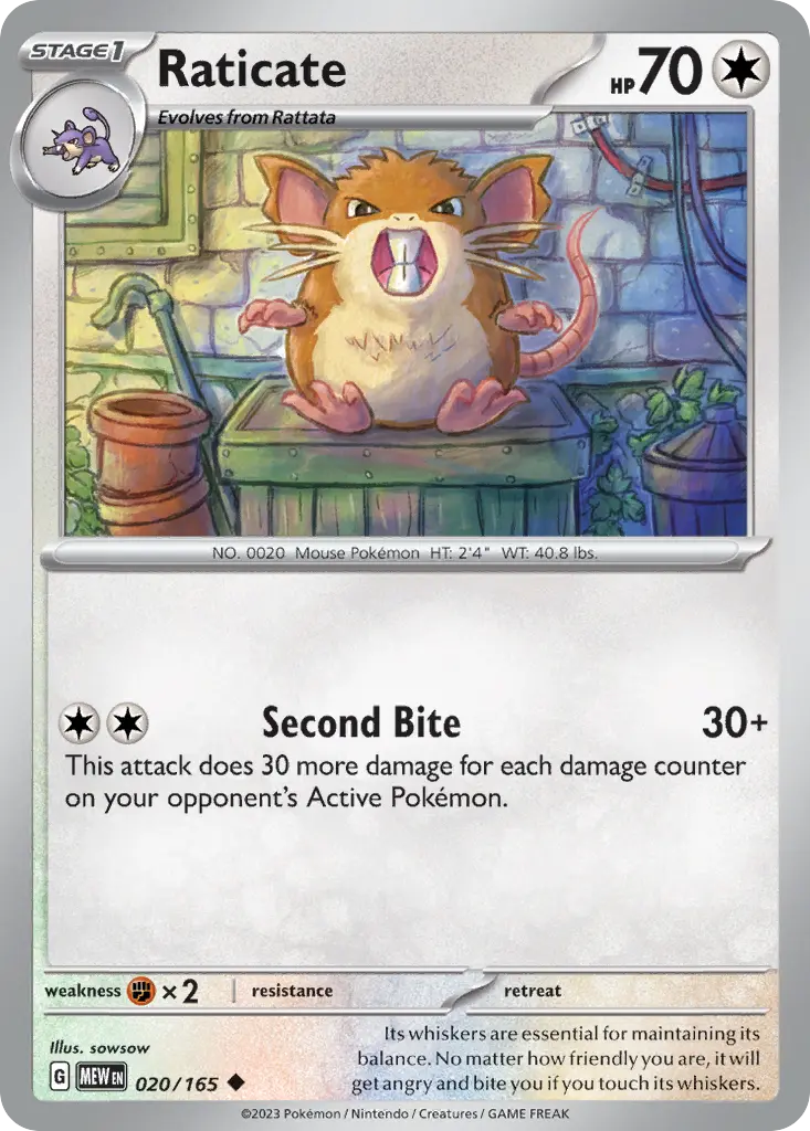 Raticate (151) - Pokémon in TCG Land México