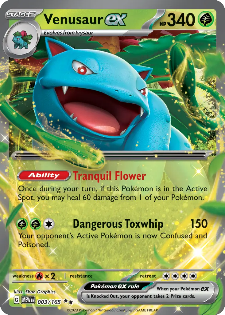 Venusaur ex (151) - Pokémon in TCG Land México