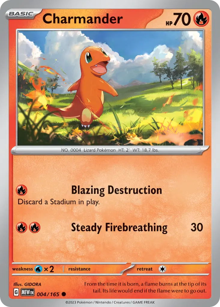 Charmander (151) - Pokémon in TCG Land México