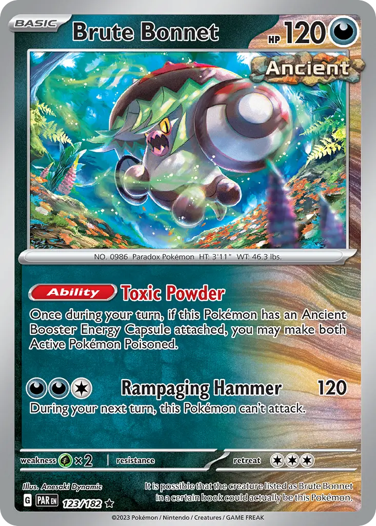 Brute Bonnet (Paradox Rift) - Pokémon in TCG Land