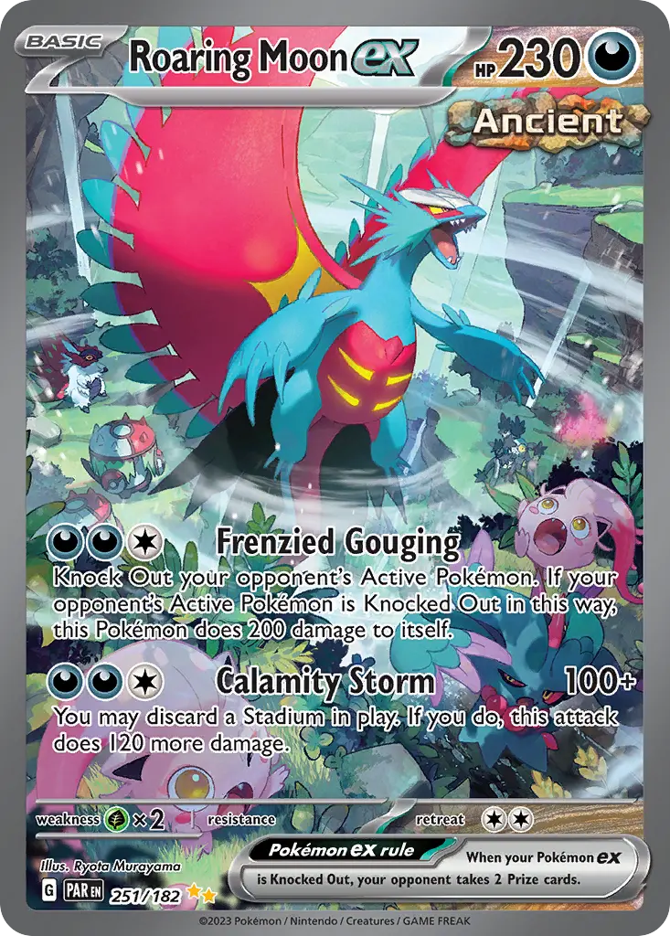 Roaring Moon ex (Paradox Rift) - Pokémon in TCG Land México