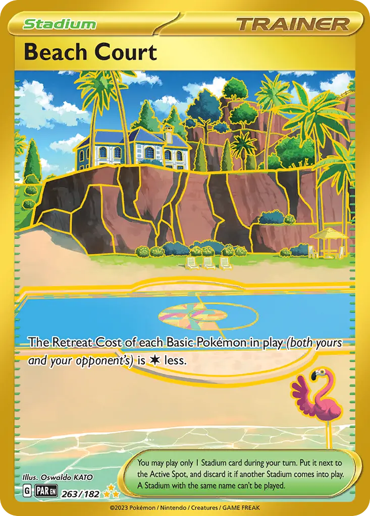 Beach Court (Paradox Rift) - Pokémon in TCG Land México