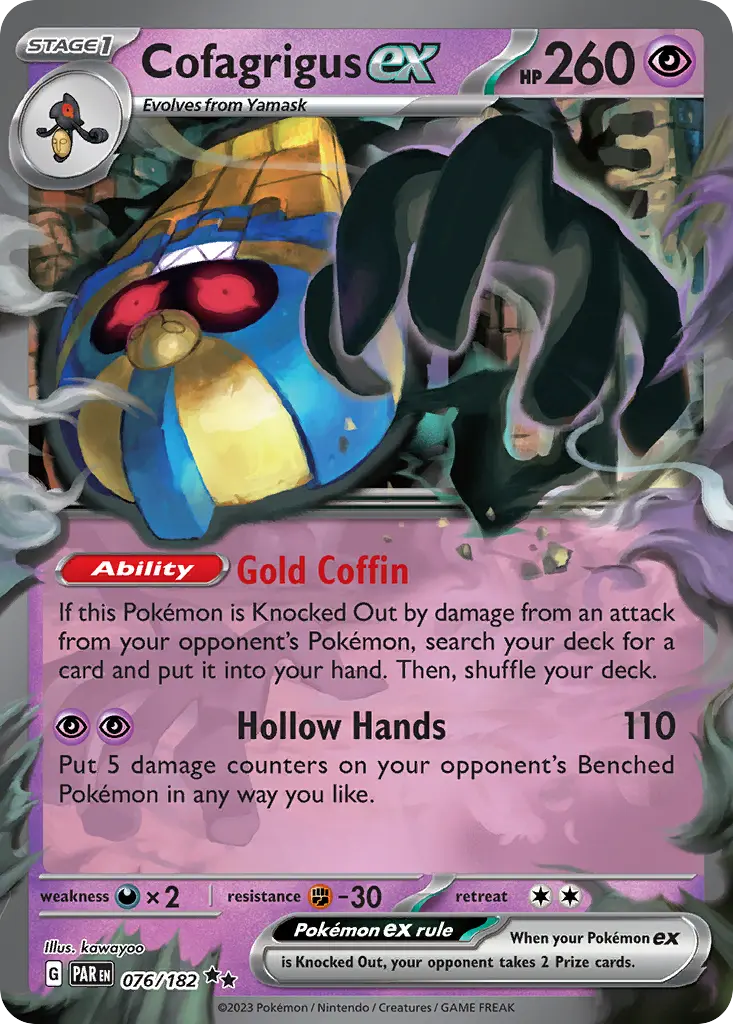 Cofagrigus ex (Paradox Rift) - Pokémon in TCG Land México