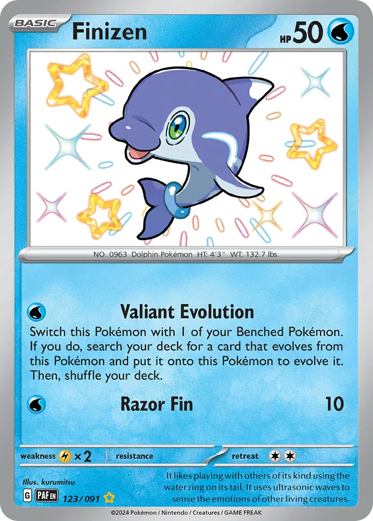 Finizen (Paldean Fates) - Pokémon in TCG Land