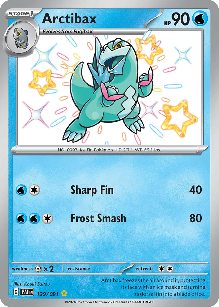 Arctibax (Paldean Fates) - Pokémon in TCG Land