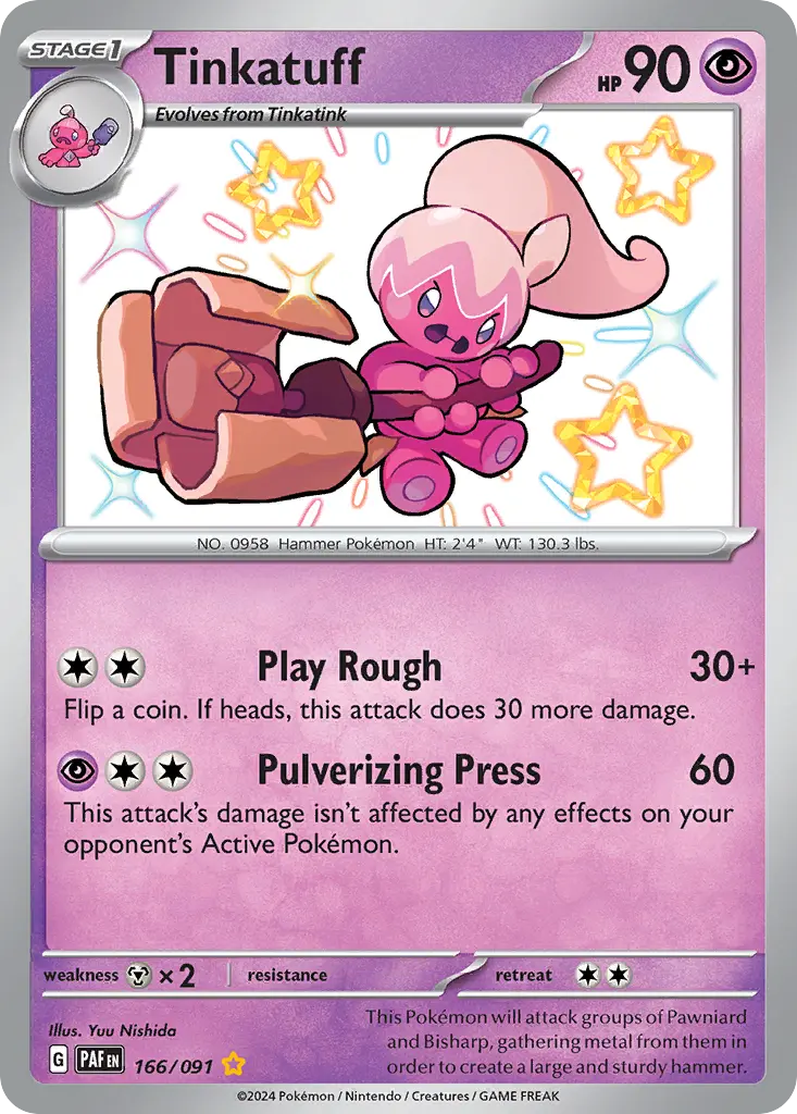 Tinkatuff (Paldean Fates) - Pokémon in TCG Land