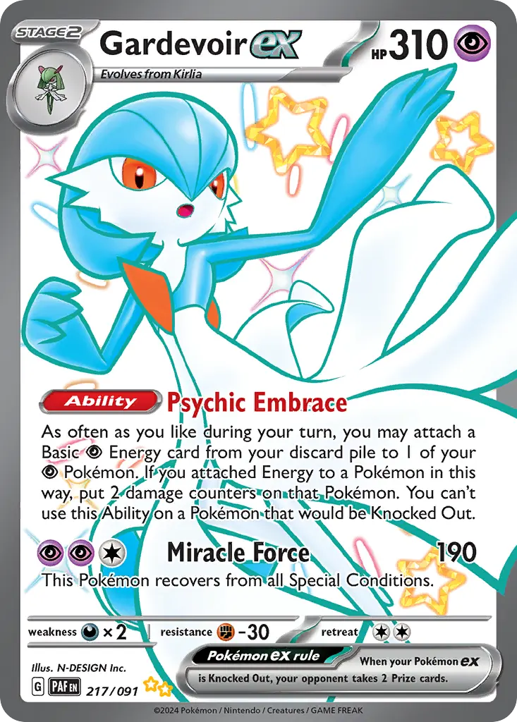 Gardevoir ex (Paldean Fates) - Pokémon in TCG Land México