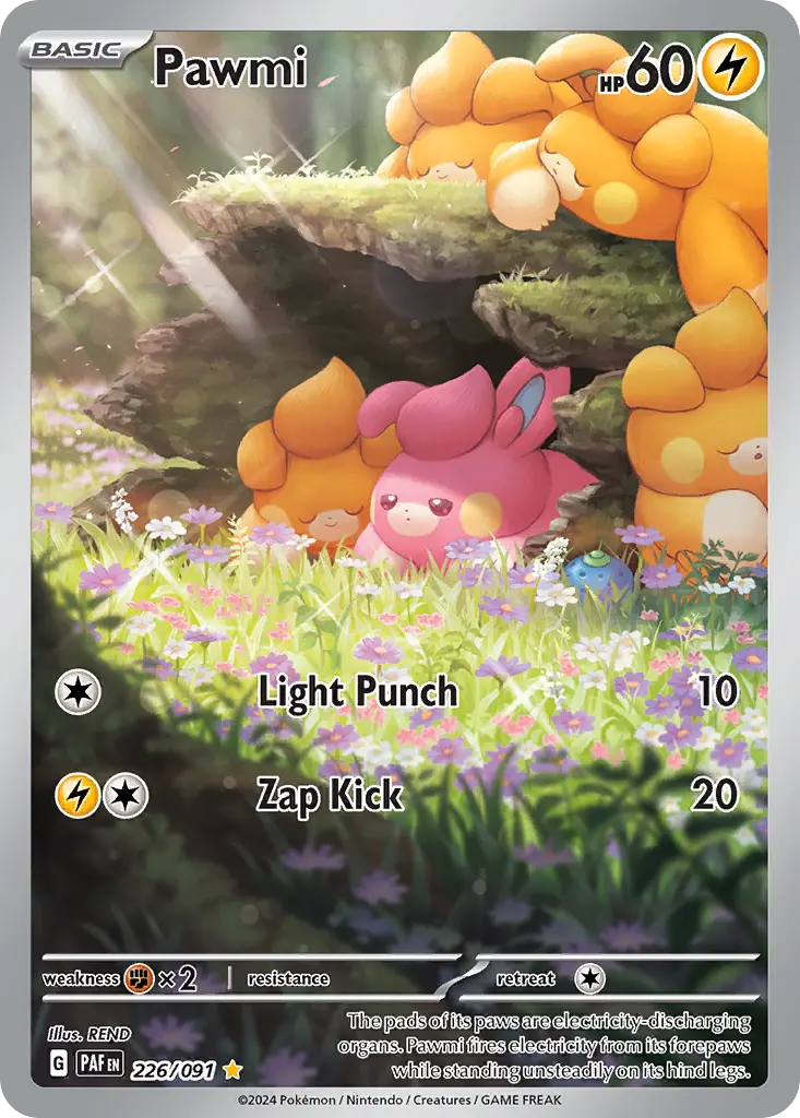 Pawmi (Paldean Fates) - Pokémon in TCG Land