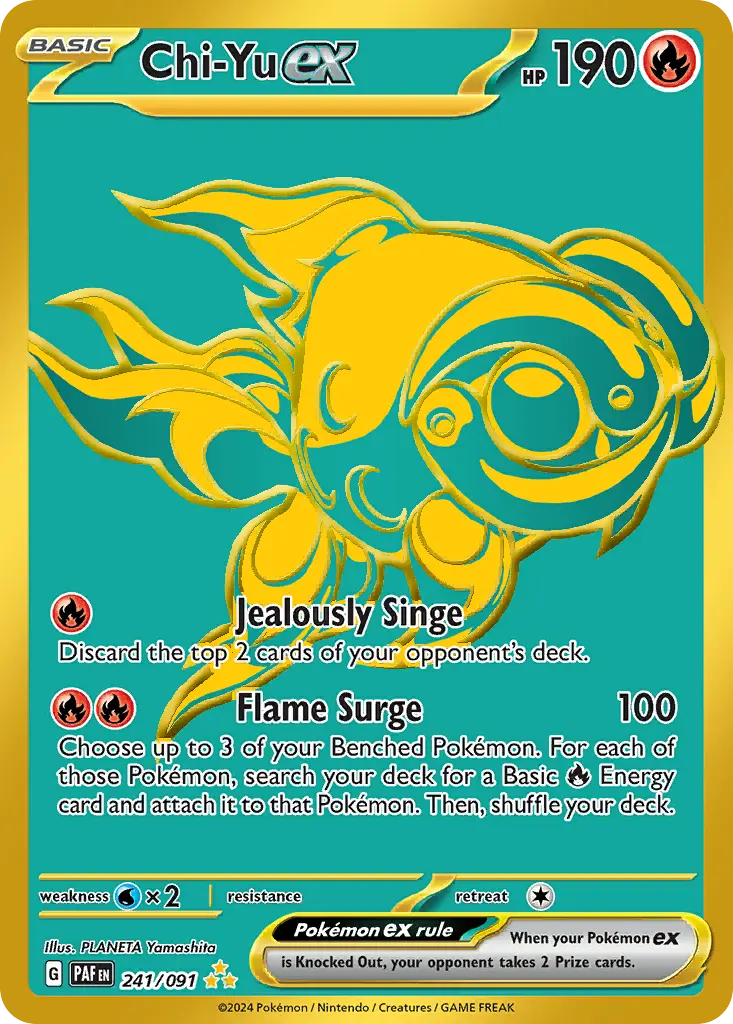 Chi-Yu ex (Paldean Fates) - Pokémon in TCG Land México