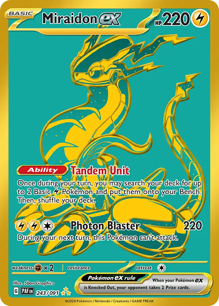 Miraidon ex (Paldean Fates) - Pokémon in TCG Land México