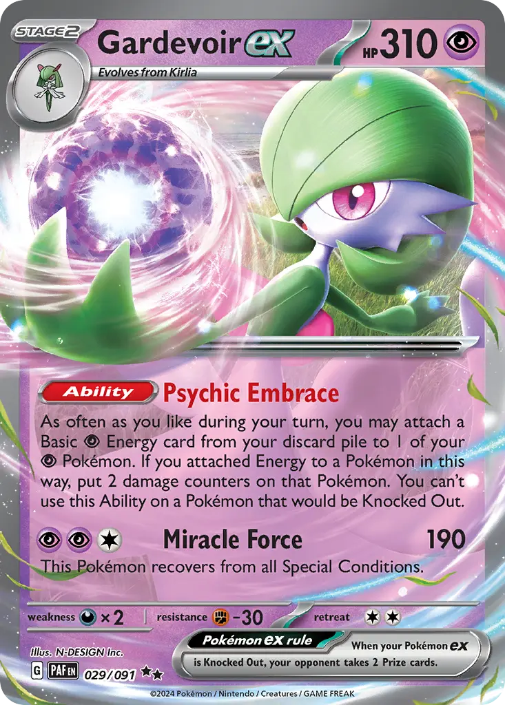 Gardevoir ex (Paldean Fates) - Pokémon in TCG Land México