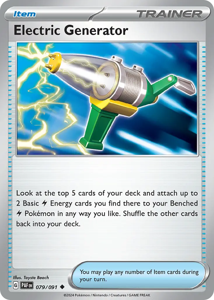 Electric Generator (Paldean Fates) - Pokémon in TCG Land