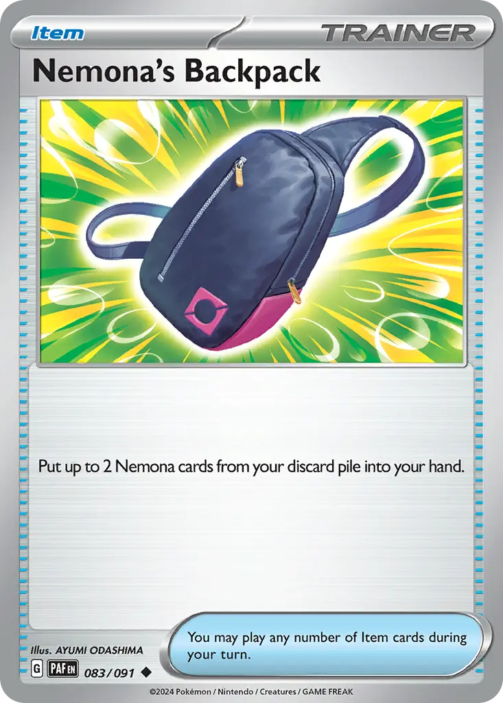 Nemona's Backpack (Paldean Fates) - Pokémon in TCG Land México