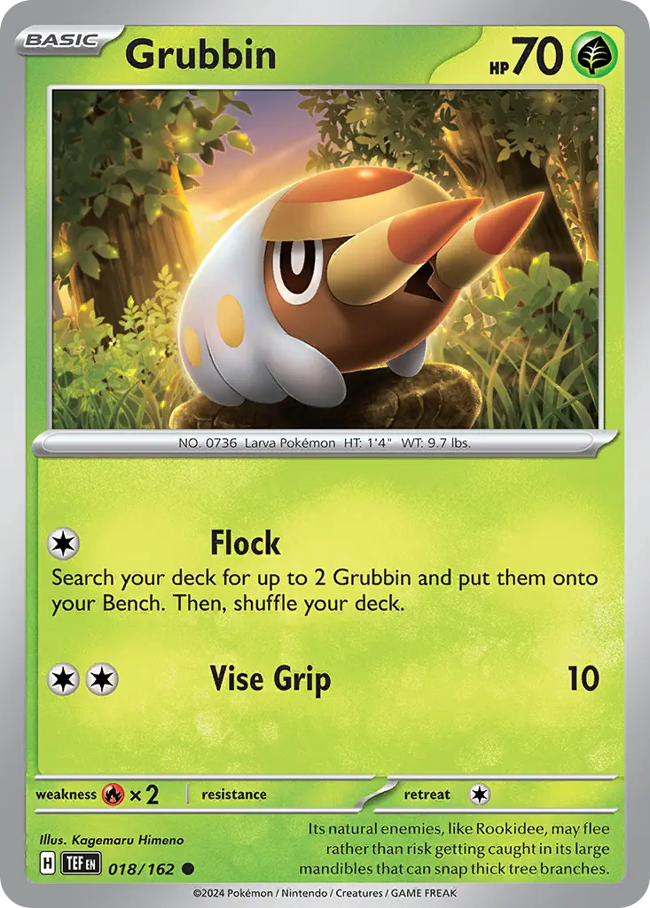 Grubbin (Temporal Forces) - Pokémon in TCG Land