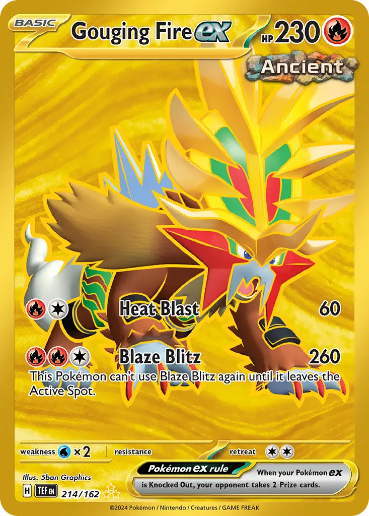 Gouging Fire ex (Temporal Forces) - Pokémon in TCG Land