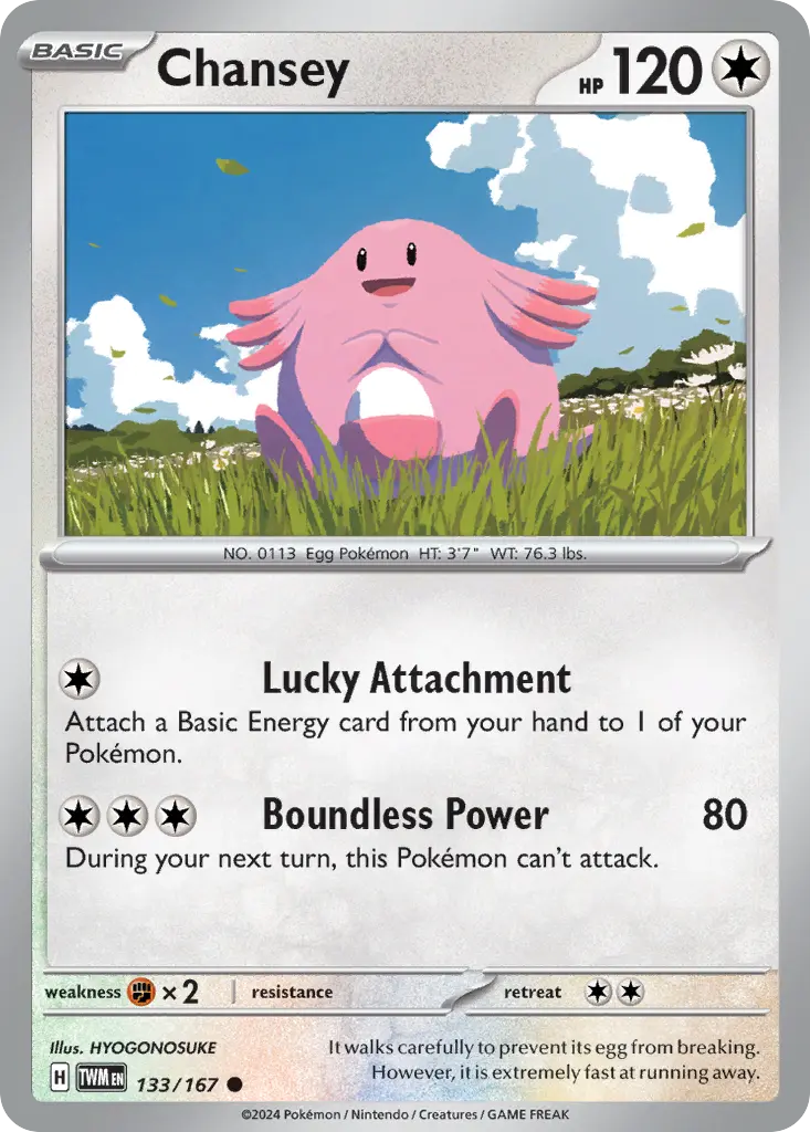 Chansey (Twilight Masquerade) - Pokémon in TCG Land México