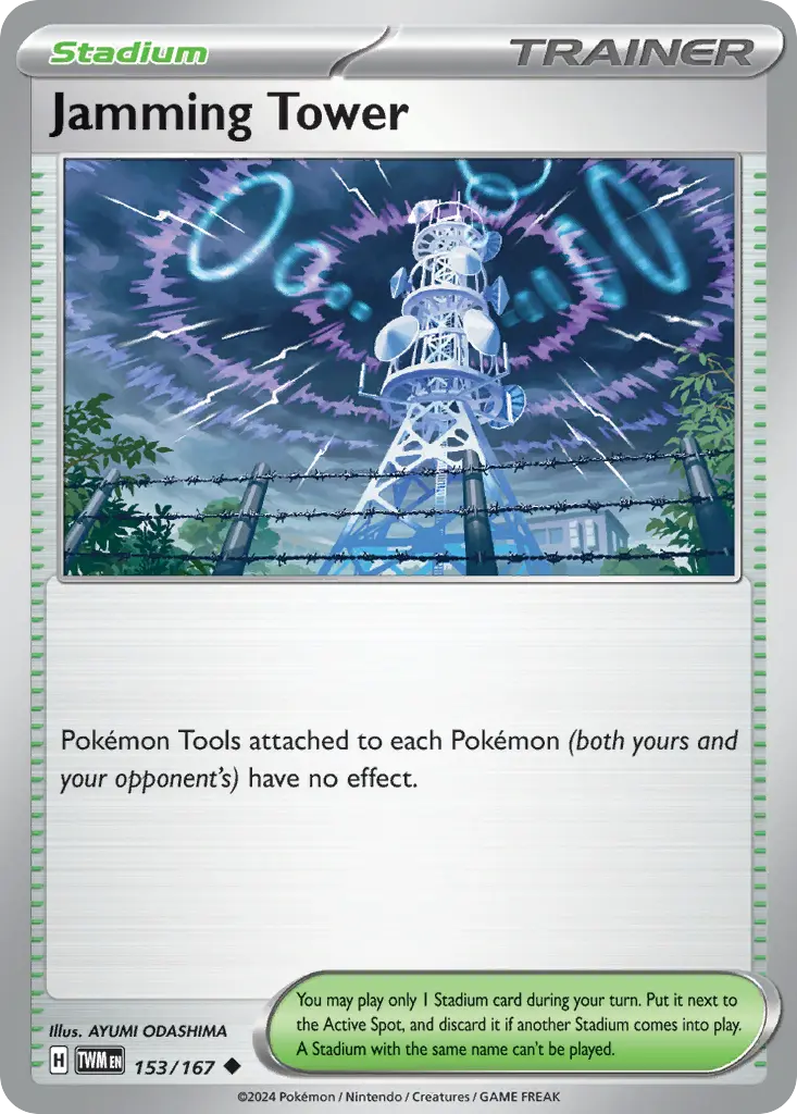 Jamming Tower (Twilight Masquerade) - Pokémon in TCG Land
