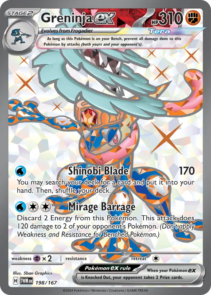 Greninja ex (Twilight Masquerade) - Pokémon in TCG Land México