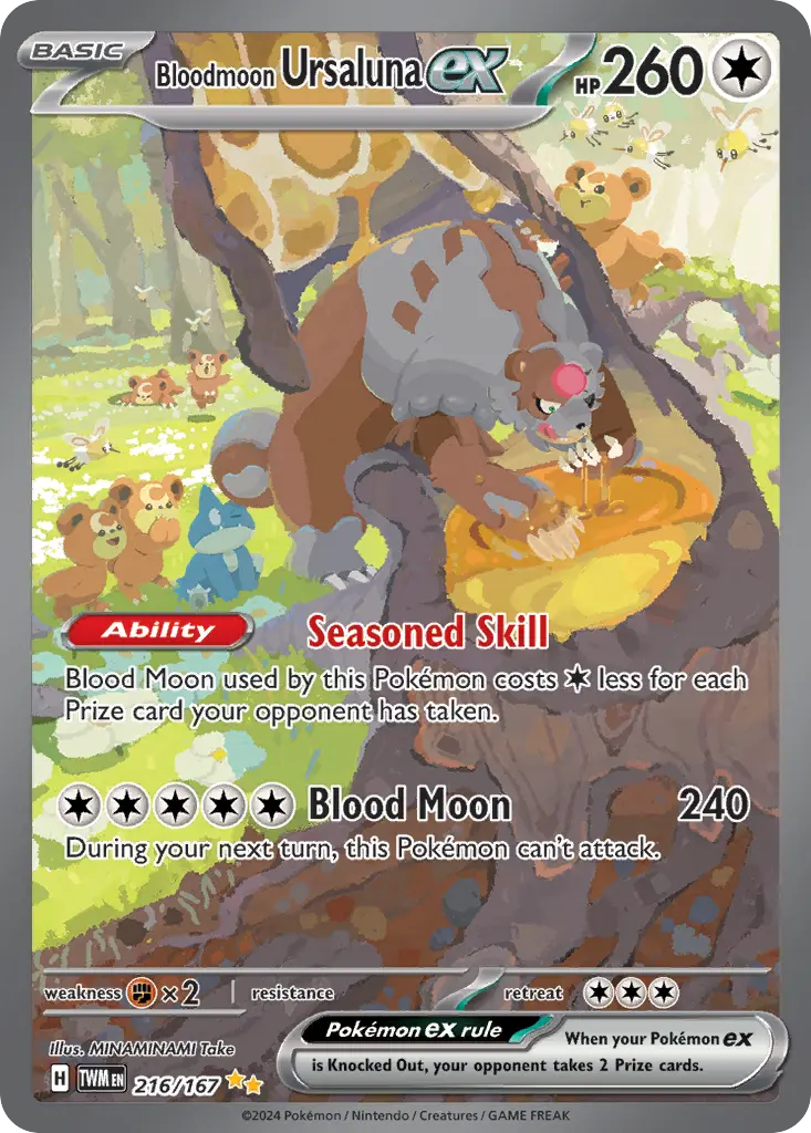 Bloodmoon Ursaluna ex (Twilight Masquerade) - Pokémon in TCG Land