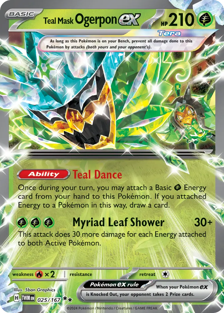 Teal Mask Ogerpon ex (Twilight Masquerade) - Pokémon in TCG Land México