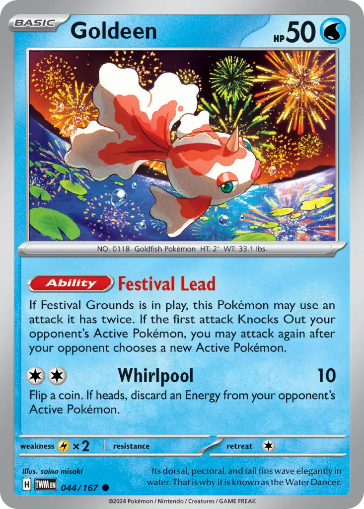 Goldeen (Twilight Masquerade) - Pokémon in TCG Land México