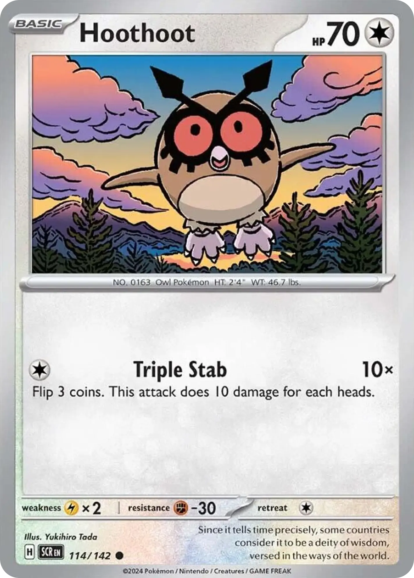 Hoothoot (Stellar Crown) - Pokémon in TCG Land