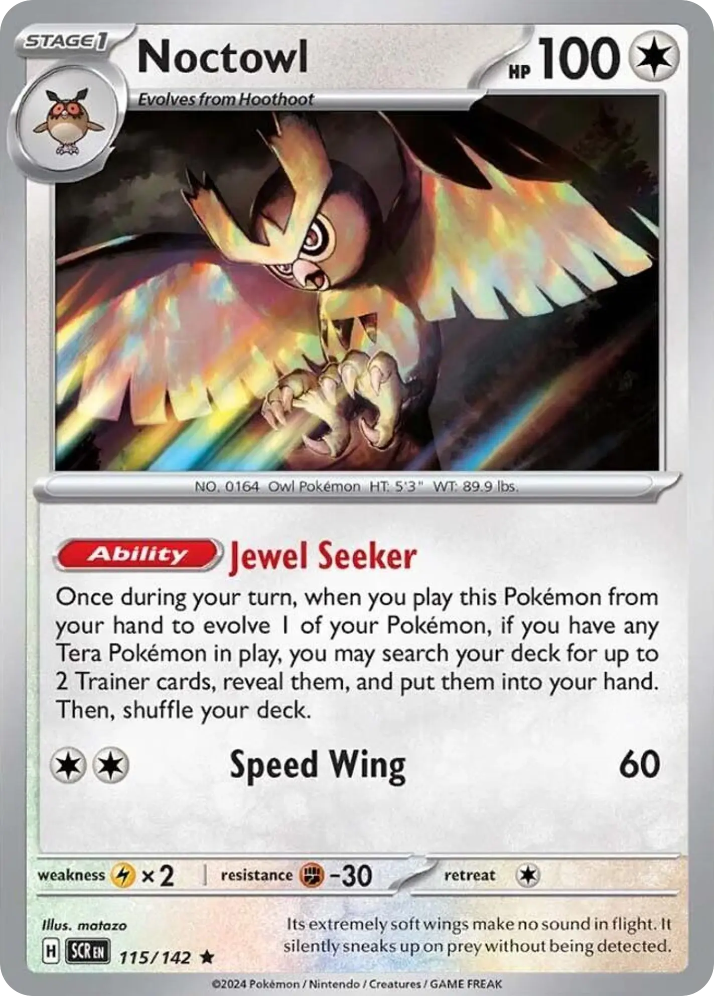 Noctowl (Stellar Crown) - Pokémon in TCG Land México