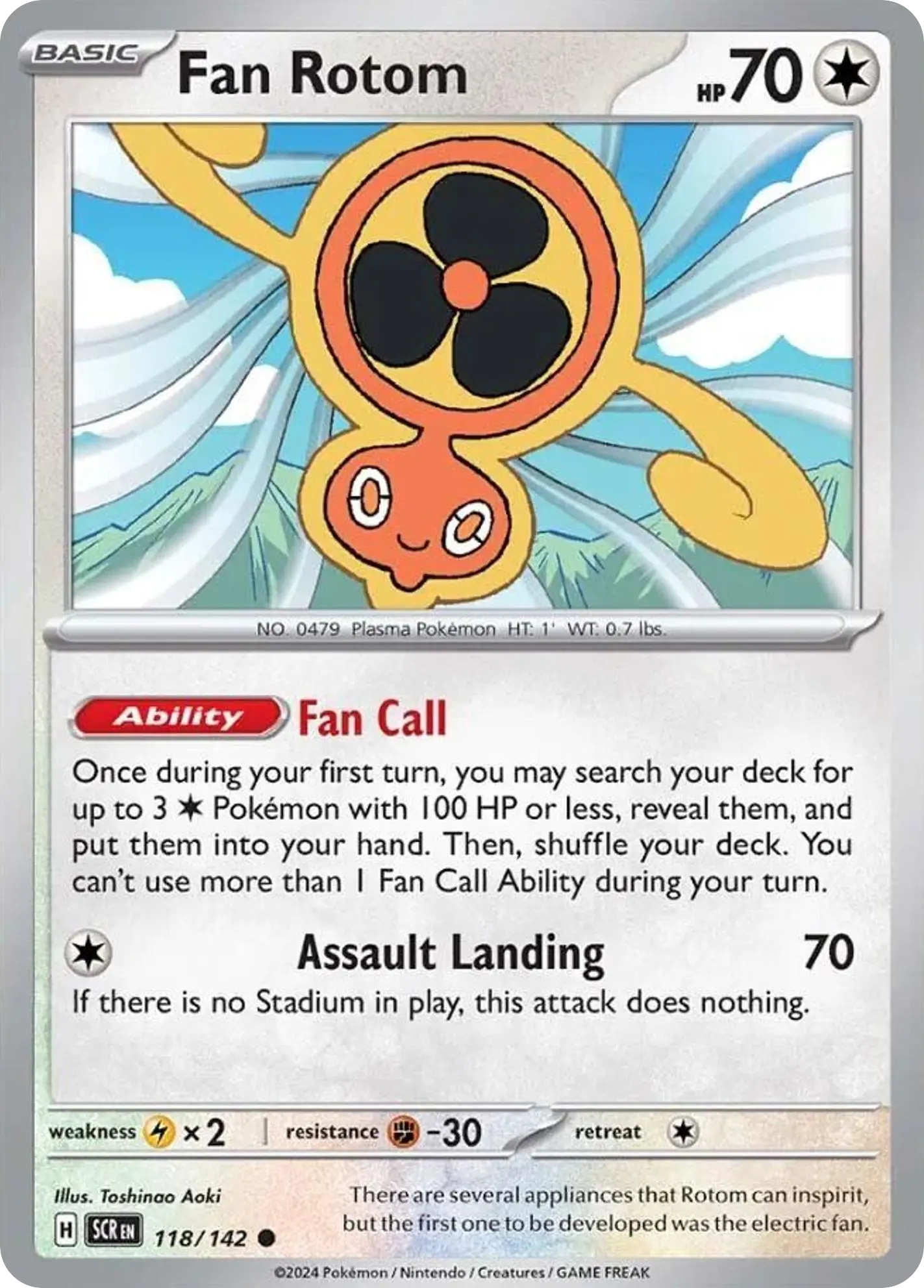 Fan Rotom (Stellar Crown) - Pokémon in TCG Land
