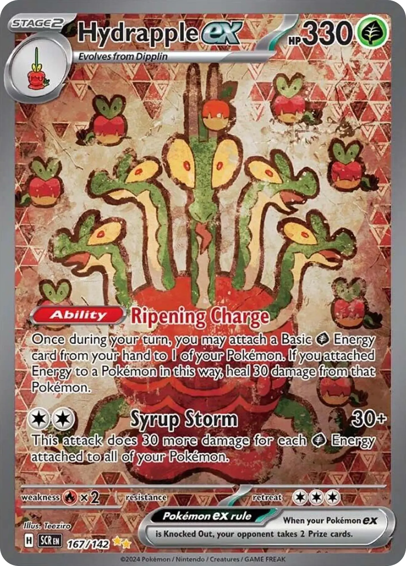 Hydrapple ex (Stellar Crown) - Pokémon in TCG Land